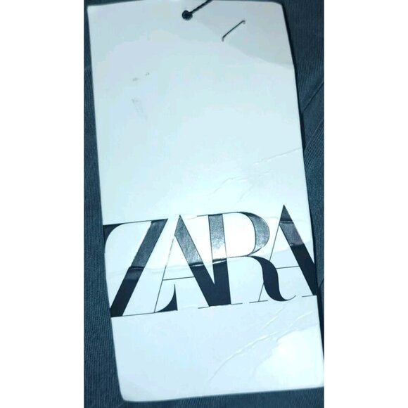 Zara Women's Large Gray Dress Pants 30x28 New Button Fly - Picture 8 of 9